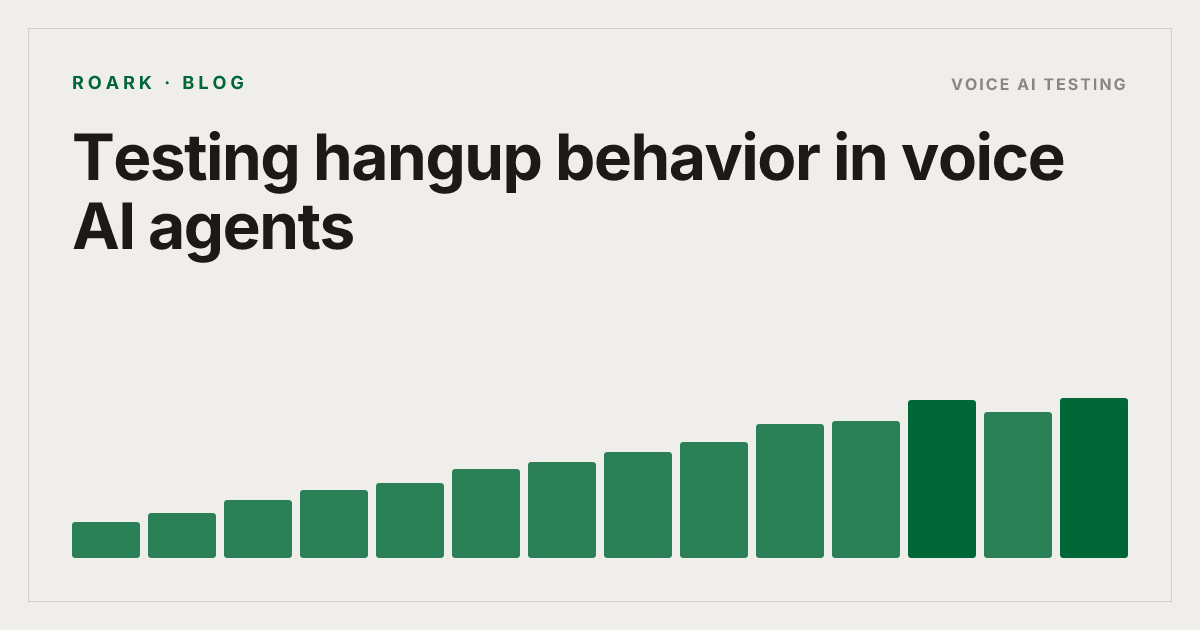 Testing hangup behavior in voice AI agents