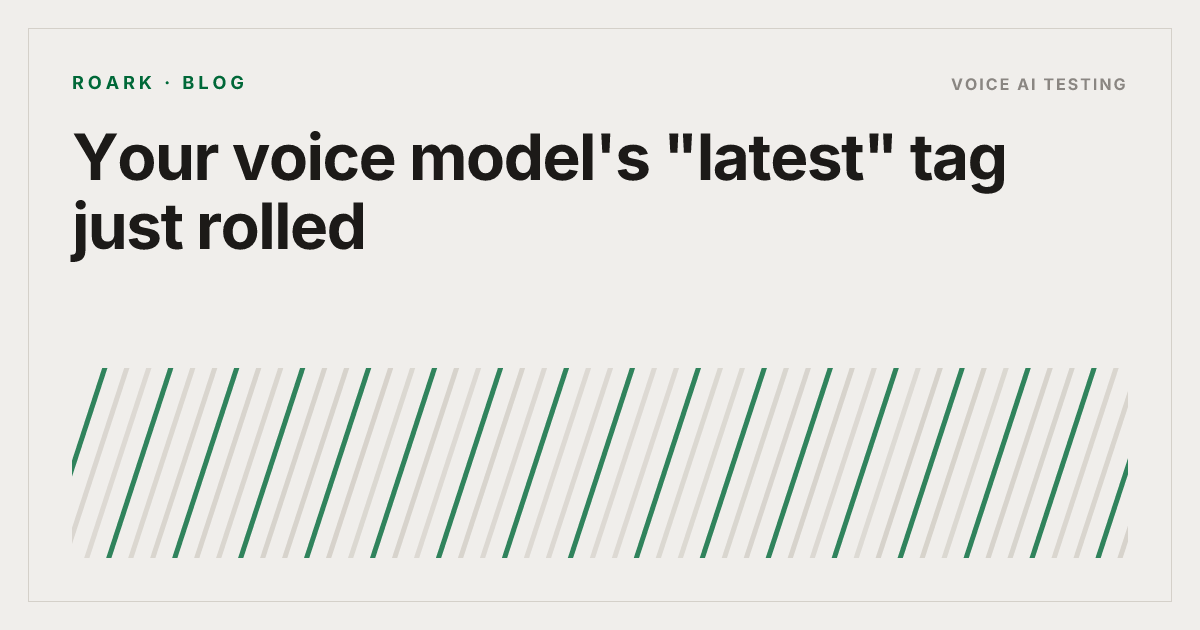 Your voice model's "latest" tag just rolled